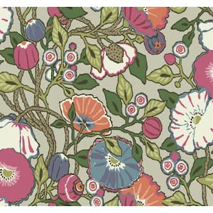 Vincent Poppies Brights Spray and Stick Roll (Covers 60.75 sq. ft.)
