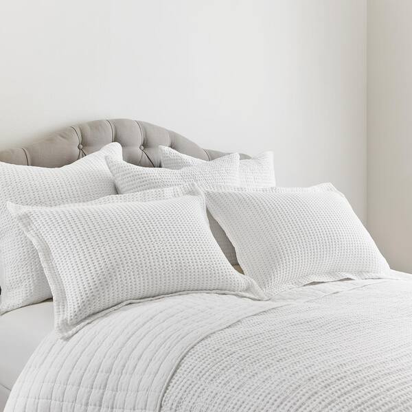  Levtex Home - Mills Waffle Bright White Duvet Cover