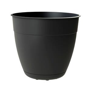 Dayton 6 in. Dia. by 5.75 in. Tall Black Plastic Planter
