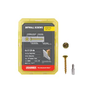 Grabber #8 x 3 in. Bugle Head Philips Gold Screw (1 lb. per Box