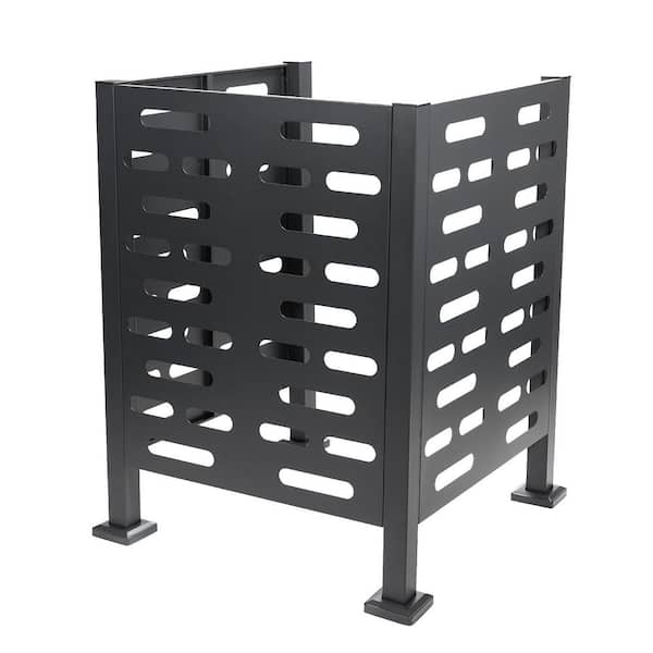 RTS Home Accents Premium Powder-Coated Galvanized Steel Air Conditioner Planter Screen Extra Large 36 in. x 36 in. x 45 in., Garden Fence