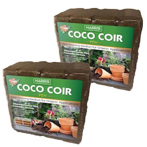 18 Gal. Expanding Coco Coir Pith (8 Brick/2-Pack) Soilless Growing Media