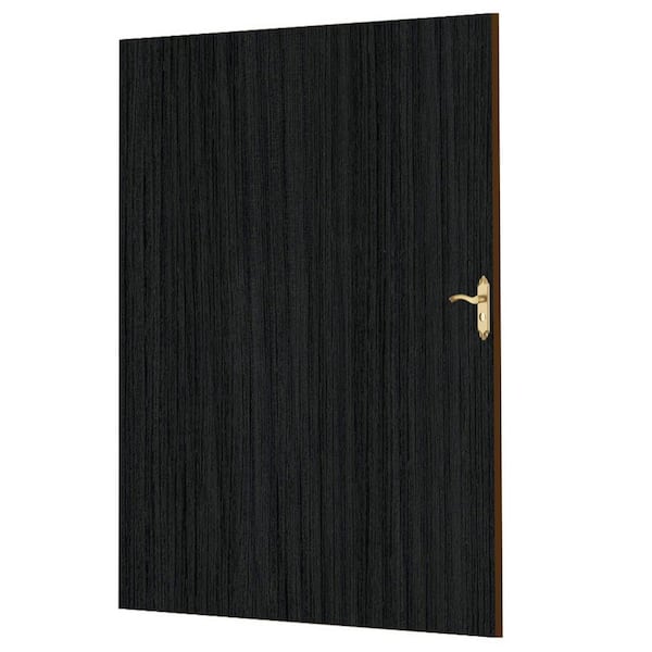 FROM PLAIN TO BEAUTIFUL IN HOURS Faux Wood Peel and Stick PVC Door Skin in Portuna Wall Applique 4 ft. x 7 ft.