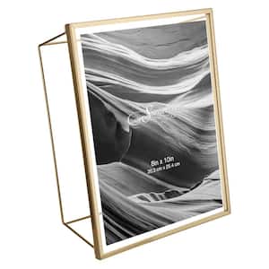 8 in. x 10 in. Matte Gold Picture Frame
