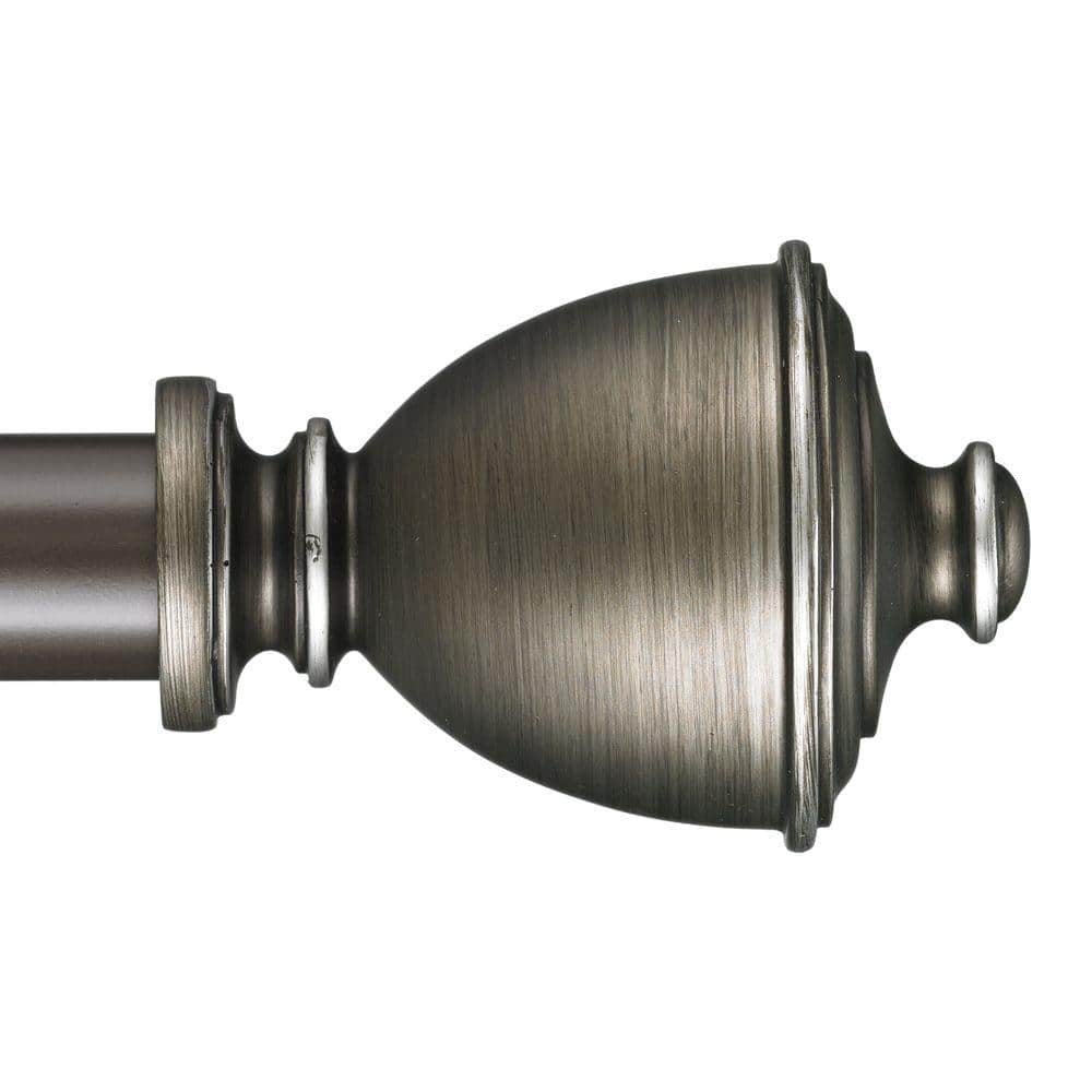 Muskoka 4 ft. Non-Telescoping Single Curtain Rod in Oil Rubbed Bronze