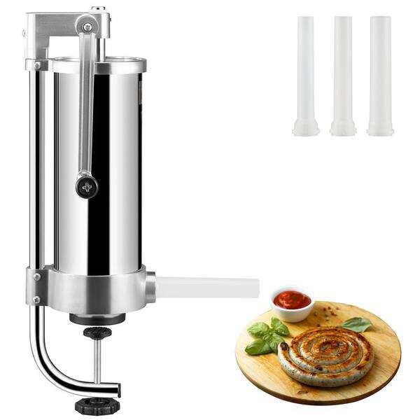 VEVOR Sausage Stuffer 5 lbs. 3 L Capacity 304 Stainless Steel Vertical Sausage Stuffer Sausage Filling Machine SDLSBXGGCJ3L10KSCV0 702 The Home Depot