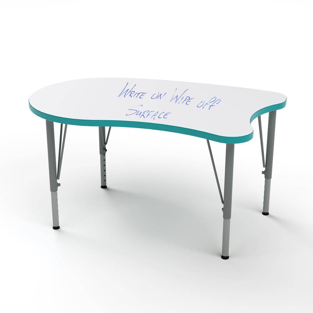 Versa Desk Curve Laminate Large Surface Adjustable Kids Desk Write-On/Wipe-