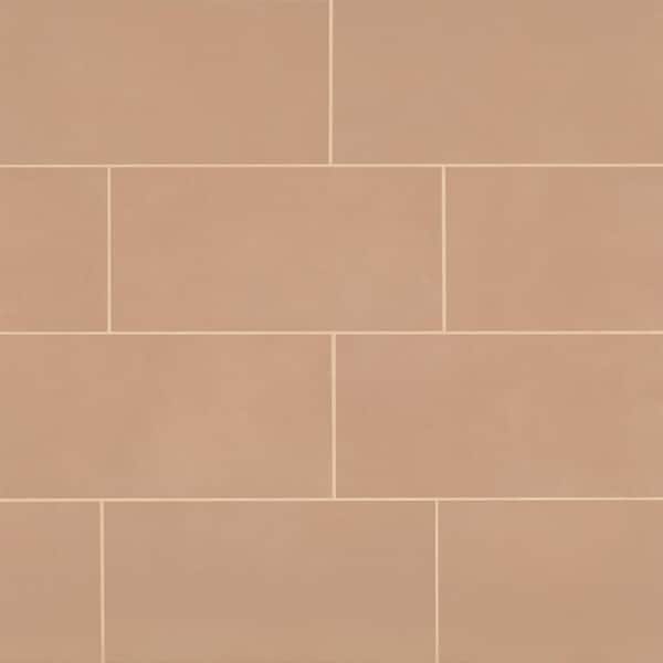 Sahara Rectangular 12 in. x 24 in. Matte Cotto Porcelain Tile (13.56 sq. ft./Case)