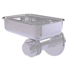 Mercury Collection Wall Mounted Soap Dish with Dotted Accents in Polished Chrome