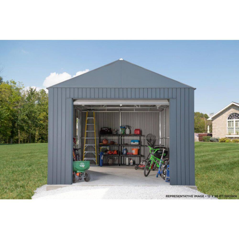 Everest 12' x 15' Gray Metal Garage Kit