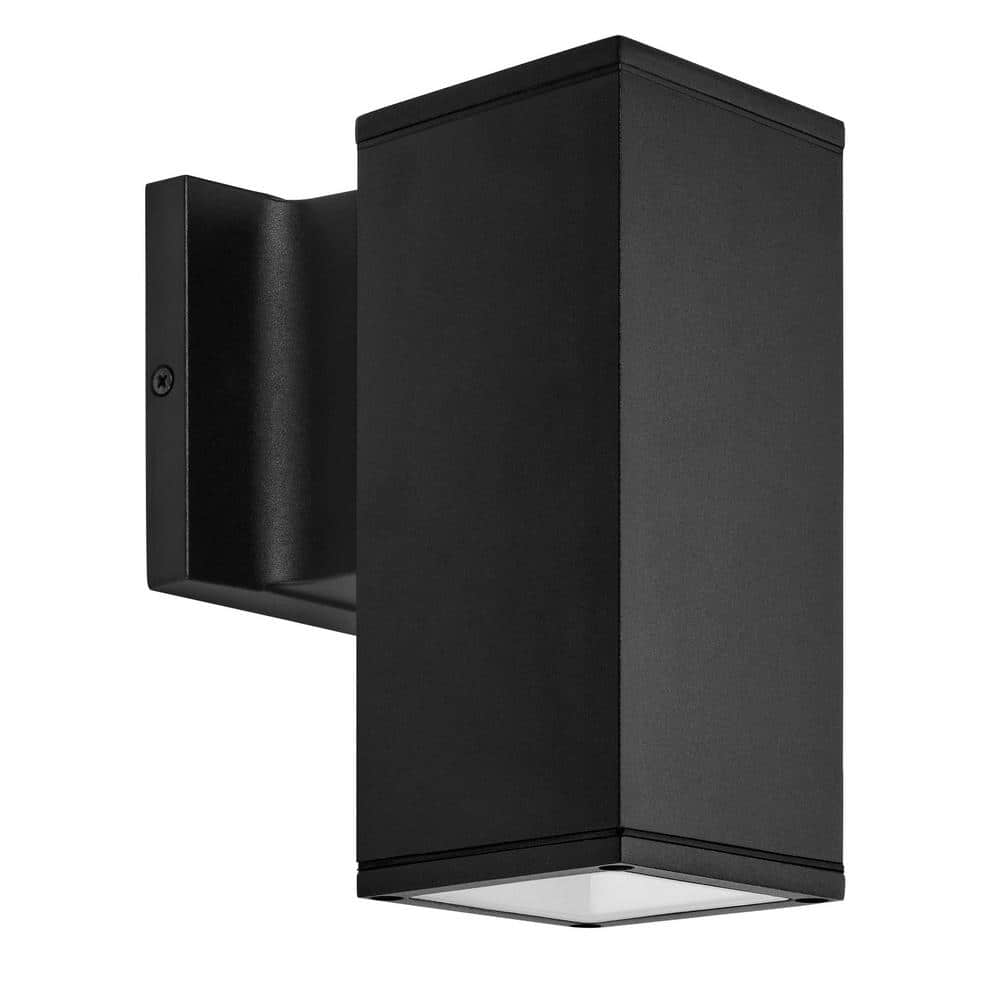 LED Black Rectangular Dusk to Dawn Sensor Outdoor Wall Light, Sconce Light, 12-Watt, 1000 Lumens, 3000K Warm White price history on PriceWatchPro