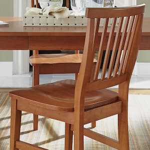 Arts and Crafts Cottage Oak Dining Chair (Set of 2)