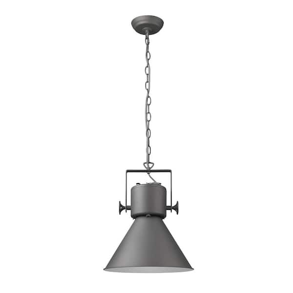 100-Watt 1-Light Metal Pendant Light with Metal, No Bulbs Included