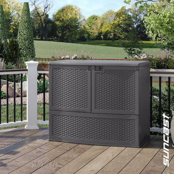 Oasis 48.75 in. W x 30.5 in. D x 41.25 in. H Plastic Outdoor Storage Cabinet