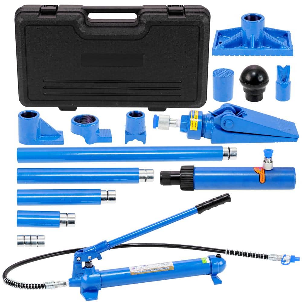 12 Ton Porta Power Hydraulic Jack Kit, Hydraulic Multifunctional Jack with 4.6Ft Oil Hose, Auto Body Frame Repair Kit price history on PriceWatchPro