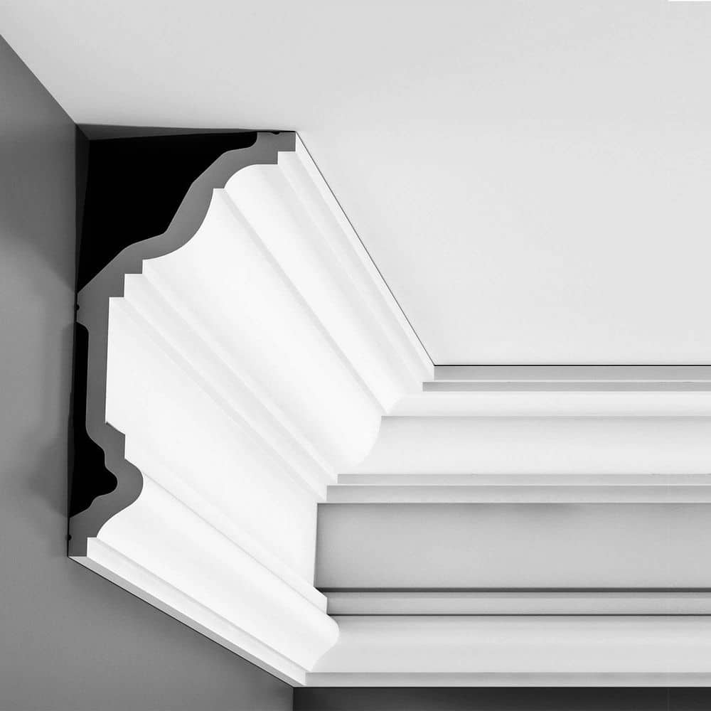 Primed White Polyurethane Crown Moulding 78 in