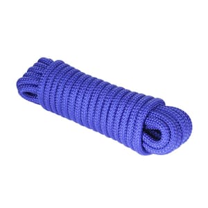 5/8 in. x 50 ft. 16-Strand Diamond Braid Utility Rope in Blue