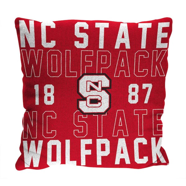 THE NORTHWEST GROUP NCAA NC State Multi-Color Stacked Pillow