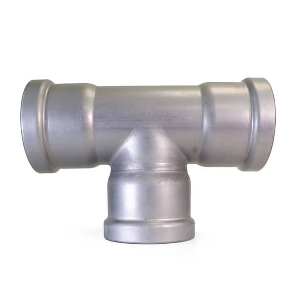 2-1/2 in. Carbon Steel Press Tee Fitting, EPDM Sealed, Green Dot - for General Plumbing Use