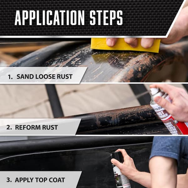 Rust-Oleum Automotive 10.25 oz. Rust Reformer Flat Black Spray