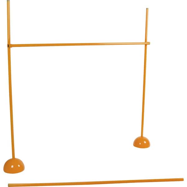 Orange Agility Soccer Training Adjustable Hurdles Poles Set by Trademark Innovations 
