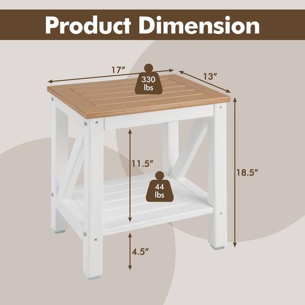 Heavy Duty Corner Shower Bench Stool with Storage Shelf for