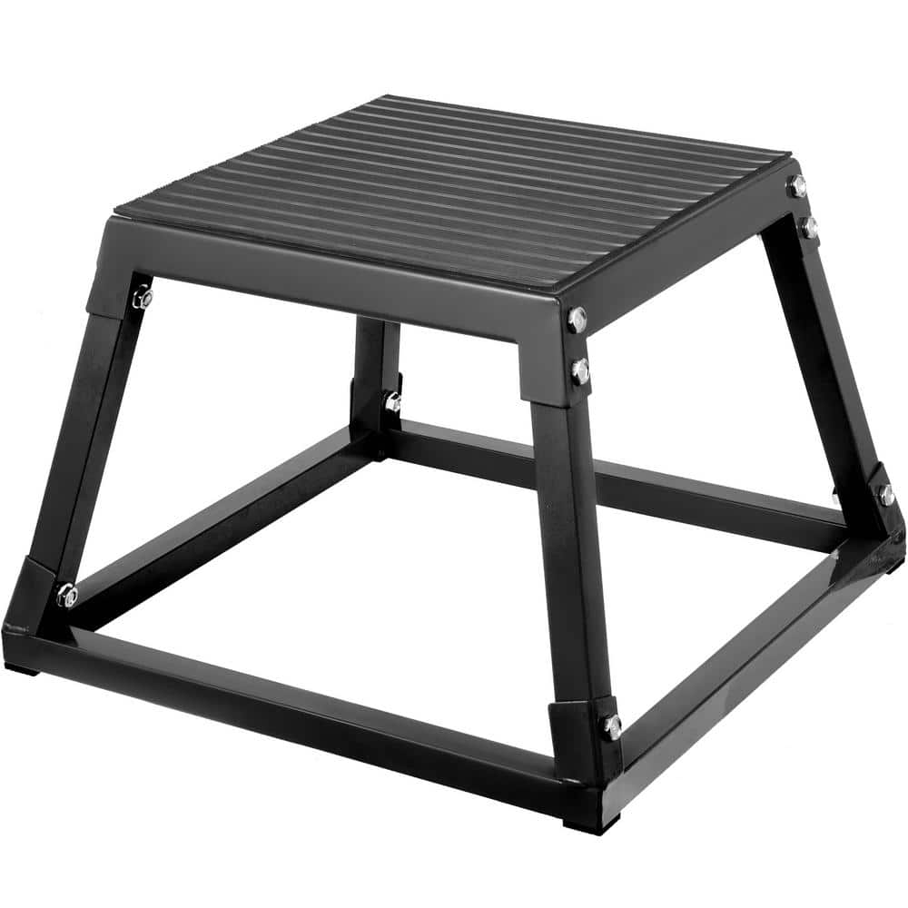 Banco de Elevação - Jump Box Iniciante All Black – 35x40x45cm – D1Fitness