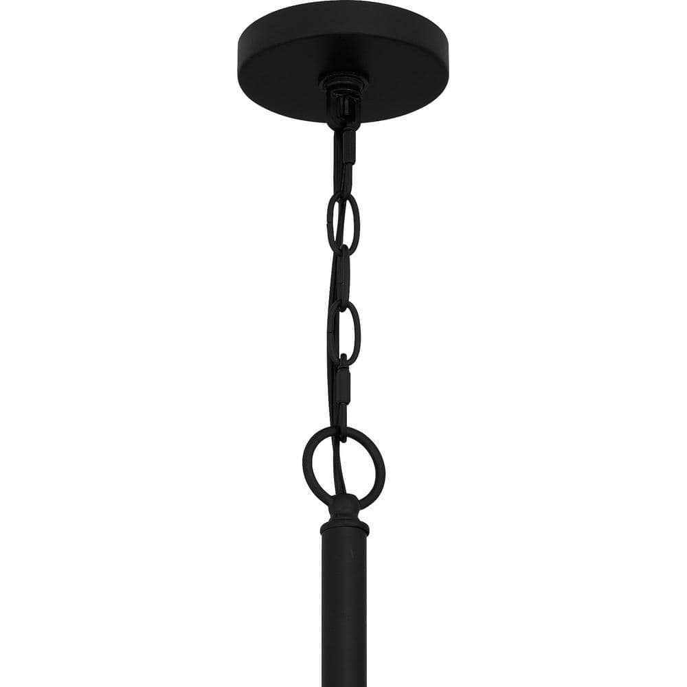 Abner Matte Black 18-Light Industrial Chandelier