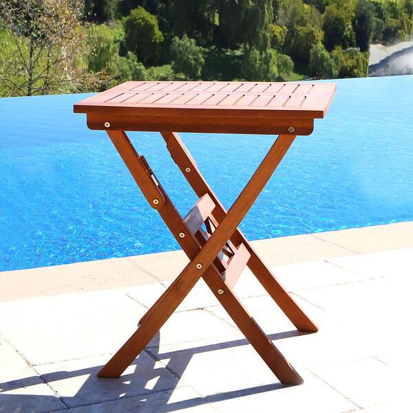 square folding bistro table