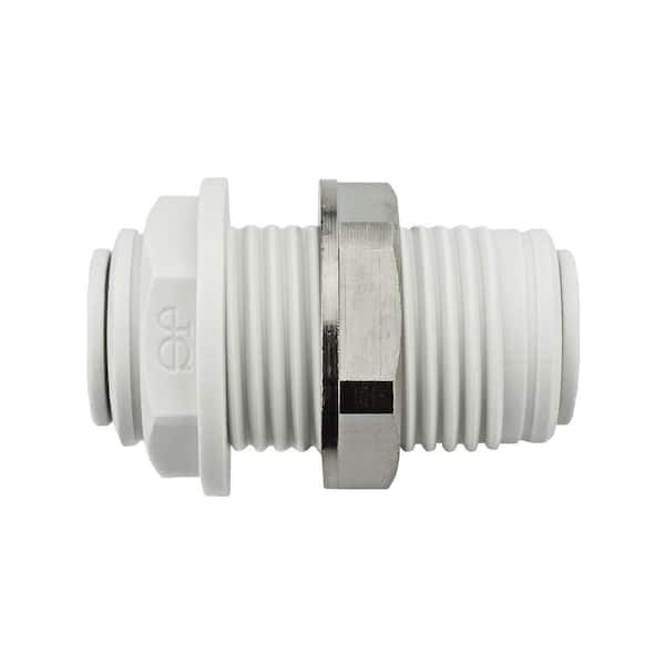 John Guest 3/8 in. Push-to-Connect Bulkhead Fitting (10-Pack)