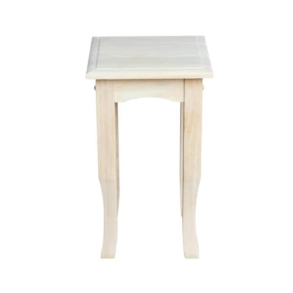 International Concepts Unfinished End Table