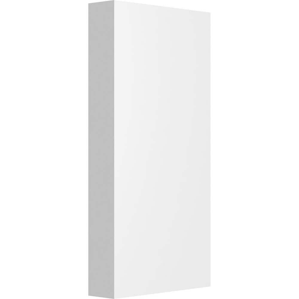 White PVC Standard Foster Plinth Block with Square Edge