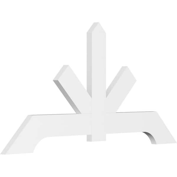 Ekena Millwork Vanguard 72 in. W x 36 in. H x 2 in. D Signature Polyurethane Bracket