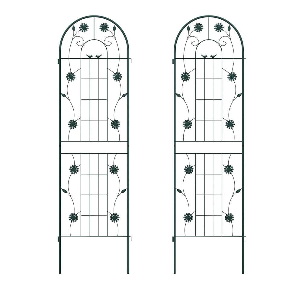 2-Pack 71 in. H x 20 in. W Galvanized Steel Trellis in Green price history on PriceWatchPro