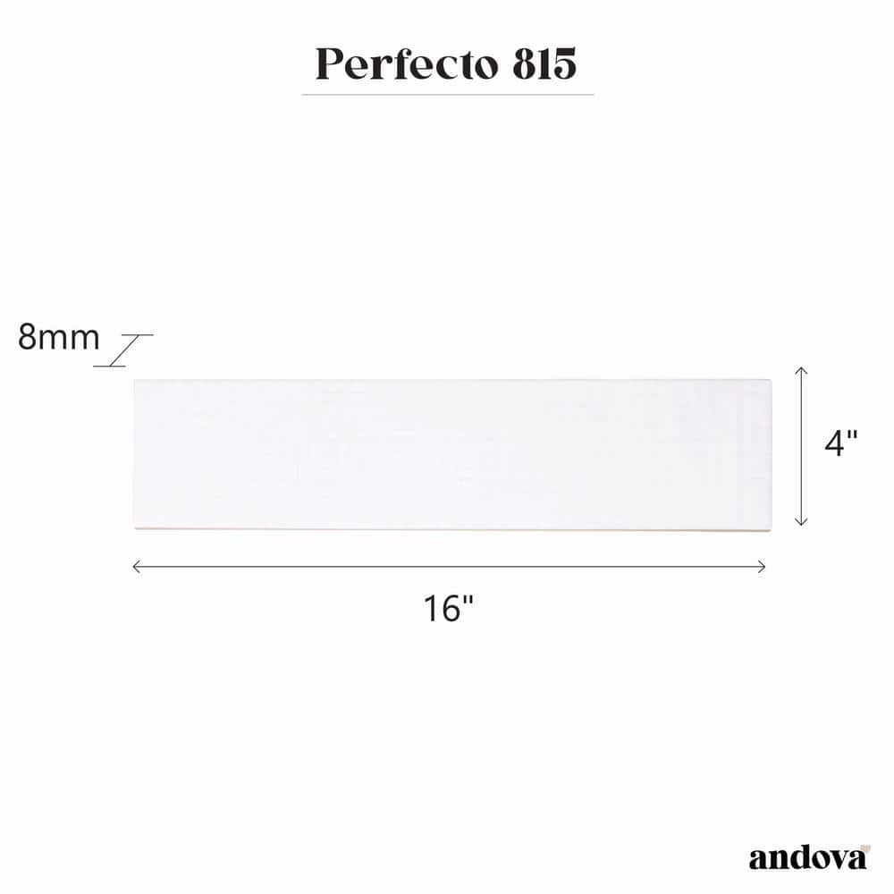 Perfecto Marvelli 4'' x 16'' White Ceramic Subway Tile