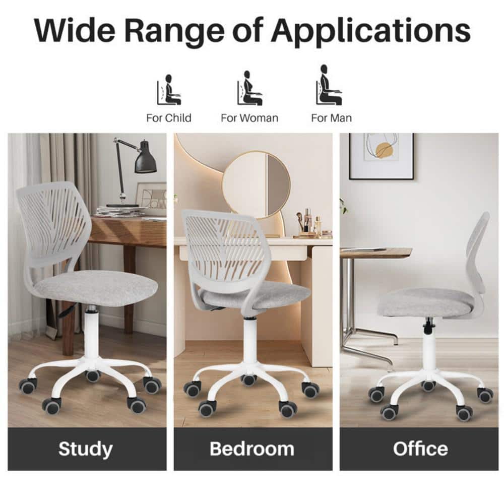 Verita Grey Mesh and Fabric Swivel Task Chair
