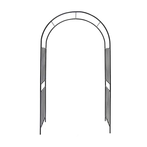 Unbranded 42.24 in. x 85.82 in. Outdoor Metal Garden Arbor, Garden Arch Trellis, Metal Garden Arbor for Climbing Plants Outdoor