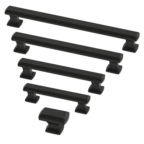 3 in. (76 mm) Matte Black Straight Bar Drawer Pull (10-Pack) 3 in. (76 mm) Matte Black Straight Bar Drawer Pull (10-Pack)