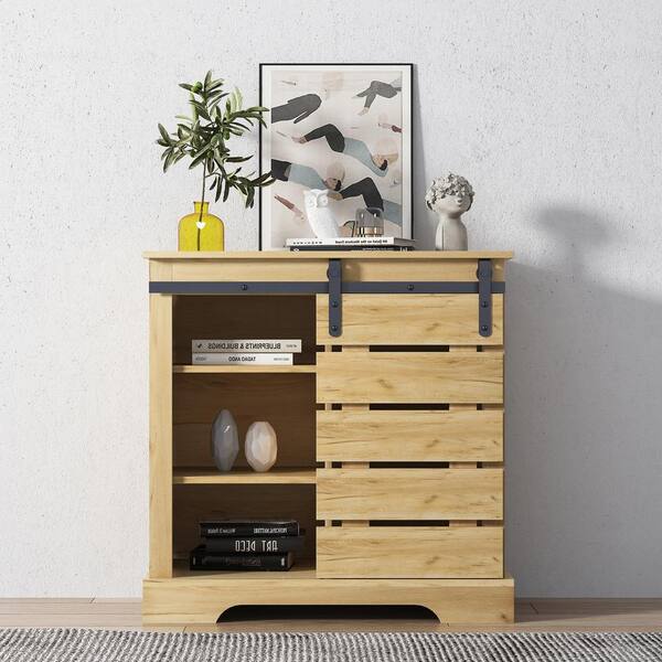 light wood buffet sideboard