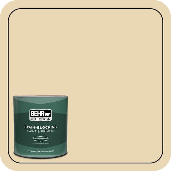 BEHR ULTRA 1 qt. #330E-3 Sensible Hue Extra Durable Semi-Gloss Enamel Interior Paint & Primer