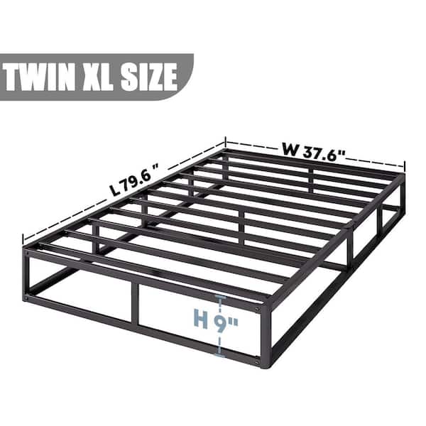 Daqutic Box Spring Twin XL, 20,5 cm in metallo, solo per materasso, struttura resistente con rivestimento in tessuto, antirumore, antiscivolo, facile da montare