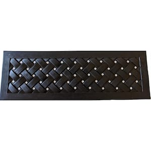 Imports Decor Stair Mat Square Black Doormat 