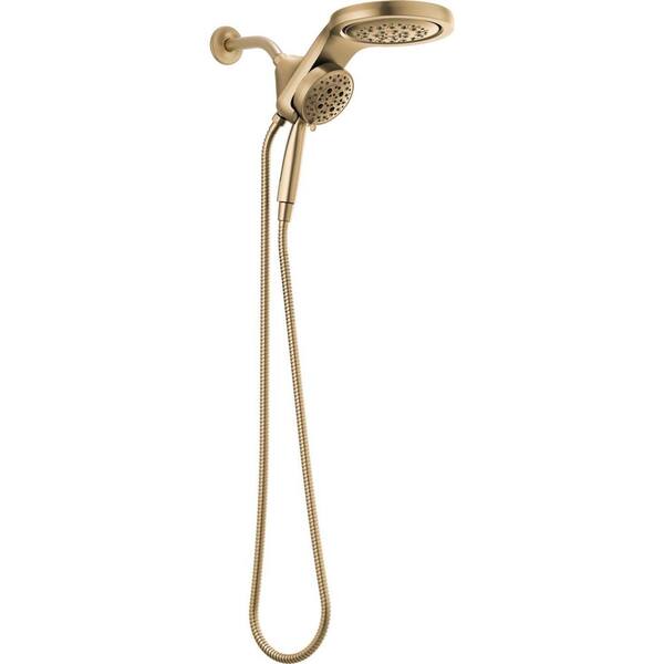 Delta Cassidy Champagne Bronze 1-Spray Rain Shower Head 2.5-GPM (9.5-LPM)