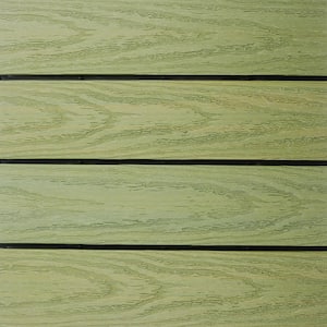 UltraShield Naturale 1 ft. x 1 ft. Quick Deck Outdoor Composite Deck Tile Sample in Irish Green