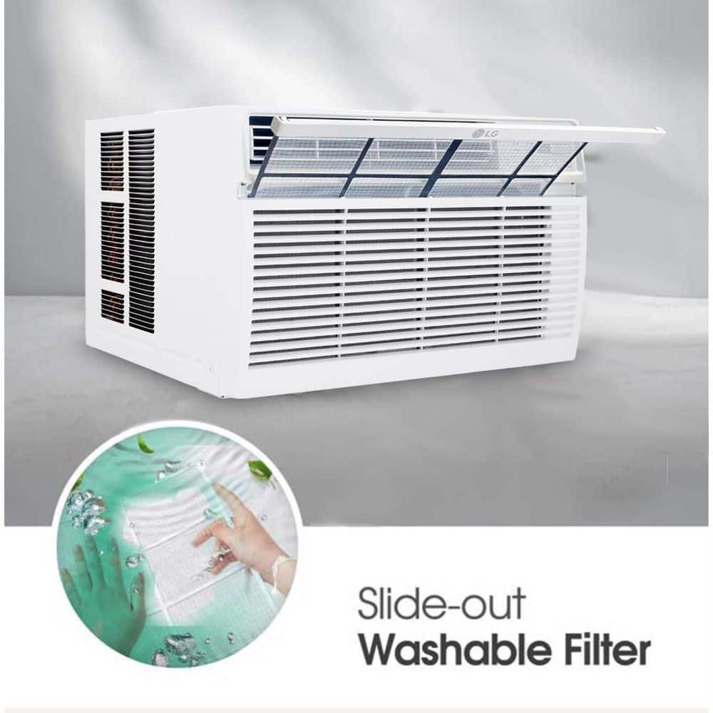 LG 12,000 BTU White Window Air Conditioner with Remote