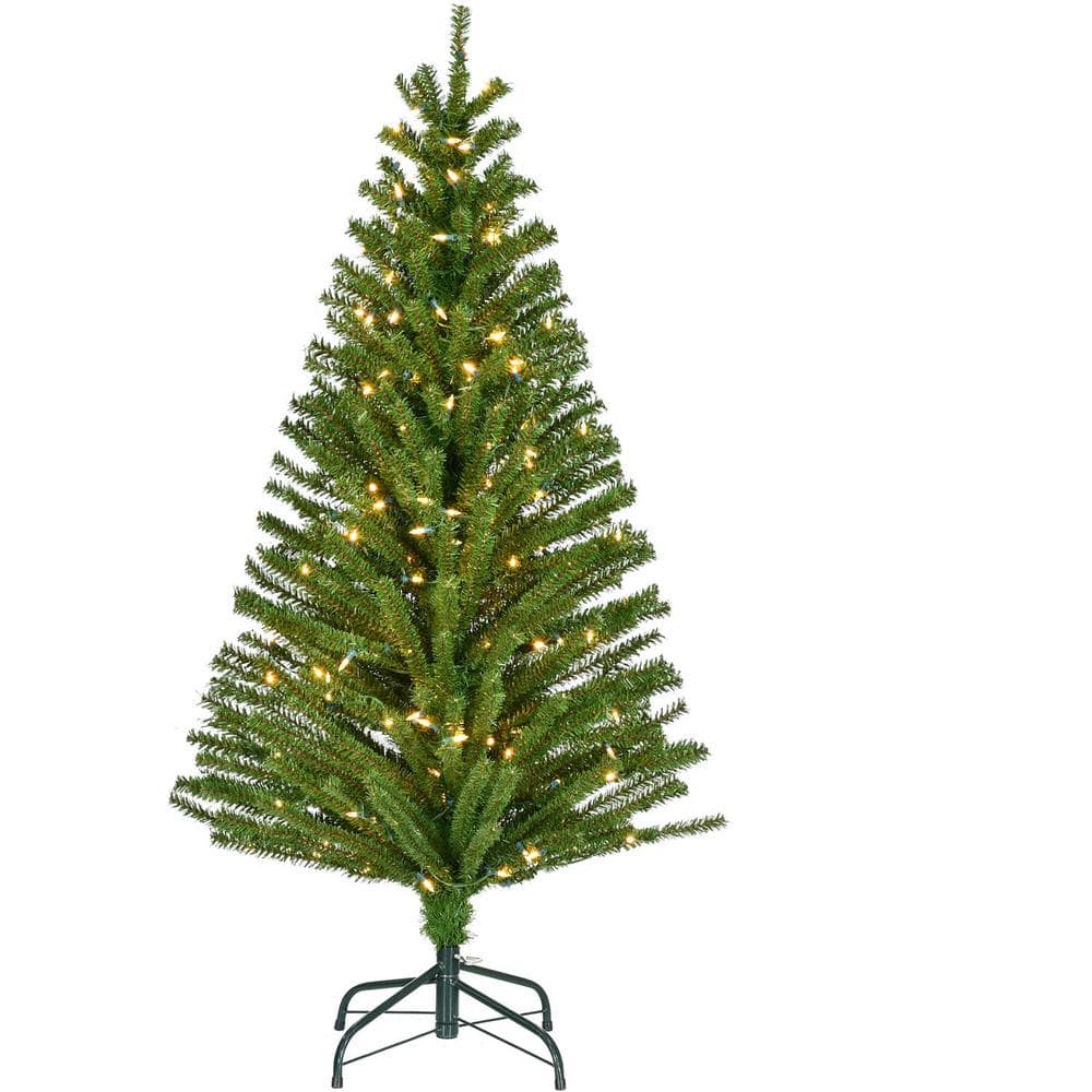 5 ft. Downswept Fir Artificial Christmas Tree with Warm White LED Lights