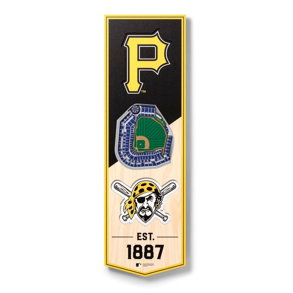 Pittsburgh Pirates 25 Layer 25 x 19 StadiumViews 3D Wall Art
