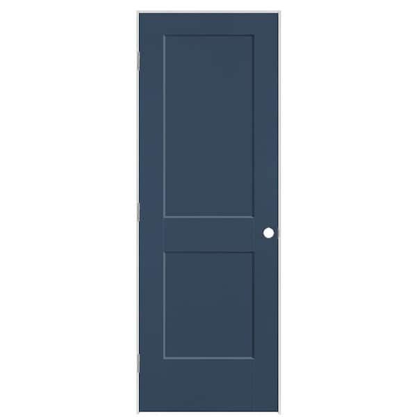 Masonite 28 in. x 80 in. 2-Panel Logan Right-Hand Hollow Core Night Tide Molded Composite Single Prehung Interior Door