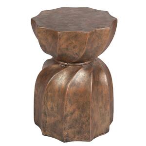 Modern MgO Indoor Outdoor Weathered Copper Garden Stool