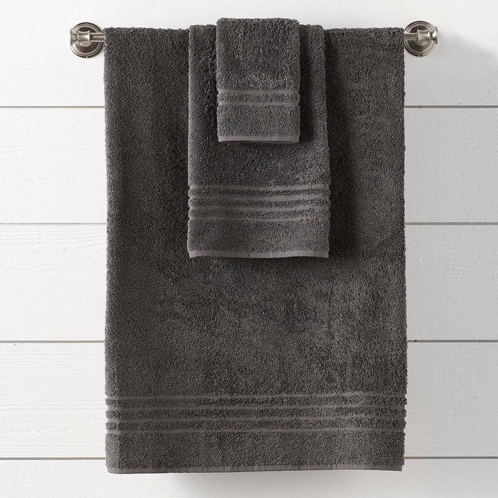 Charcoal Turkish Cotton 6-Piece Towel Set